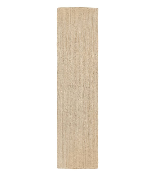 Modern Jute Runner Rug 2.7 x 10, Rug for Hallway or Kitchen, Farmhouse Rug