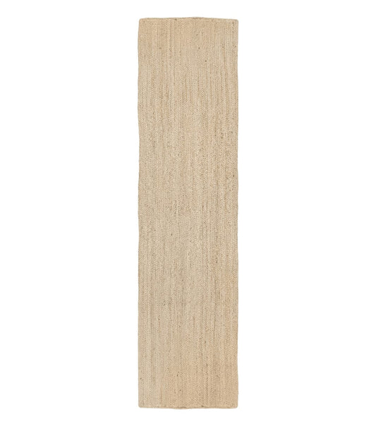 Modern Jute Runner Rug 2.7 x 10, Rug for Hallway or Kitchen, Farmhouse Rug