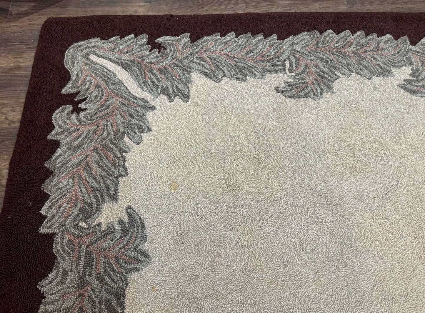 Palace Size American Hooked Rug 11x20 Aubusson Style Ivory - Nuvé
