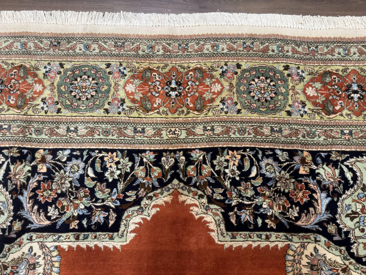Persian Rug 11x13, Semi Open Field, Soft Wool Pile, Vintage Persian Carpet, Persian Tabriz Tabatabai - Nuvé