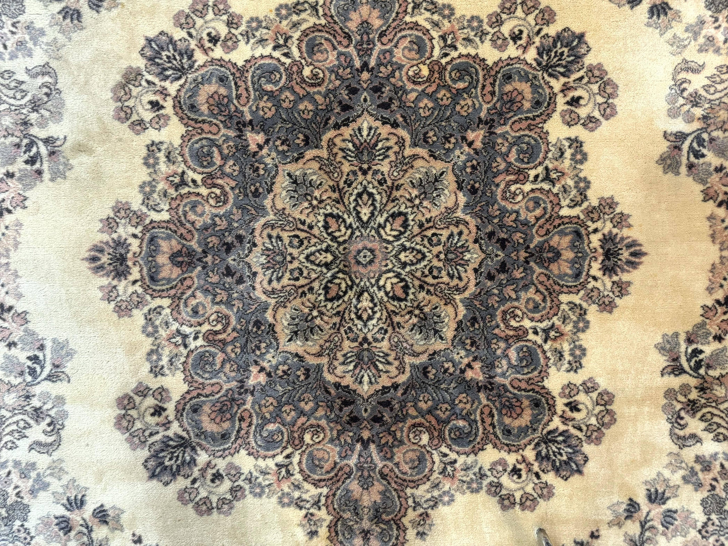 Belgium Power Loomed Wool Rug 6.9 x 9.6, Vintage Oriental Carpet - Nuvé