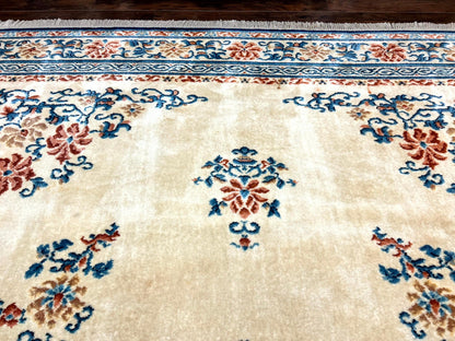Karastan Rug 10x14 Chinese #718, Vintage Original 700 Series Wool Pile Karastan Carpet, Asian Oriental Rug, Rare - Nuvé