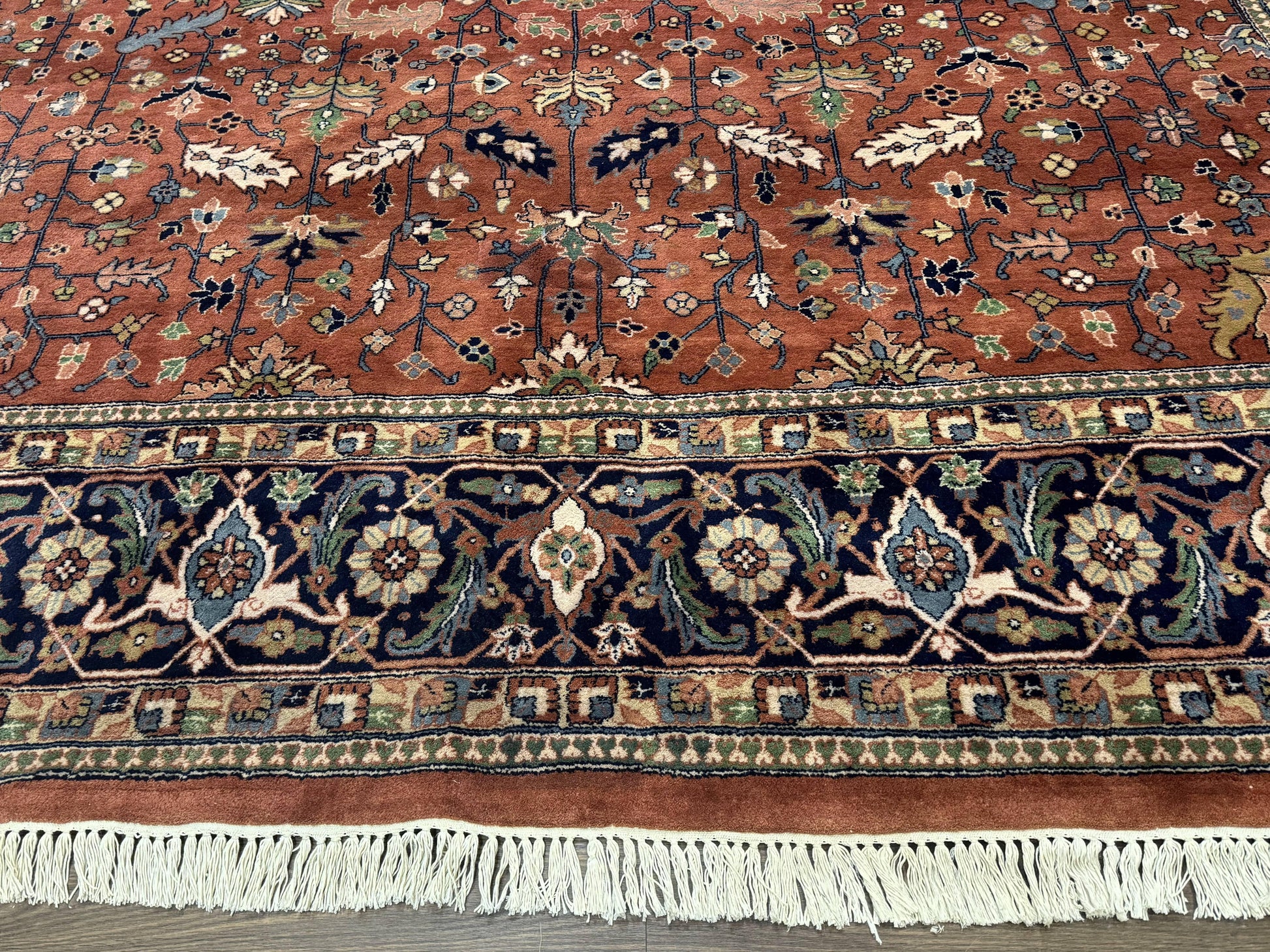 Indo Persian Heriz Rug 10x15, Allover Pattern, Large Wool Handmade Rug - Nuvé