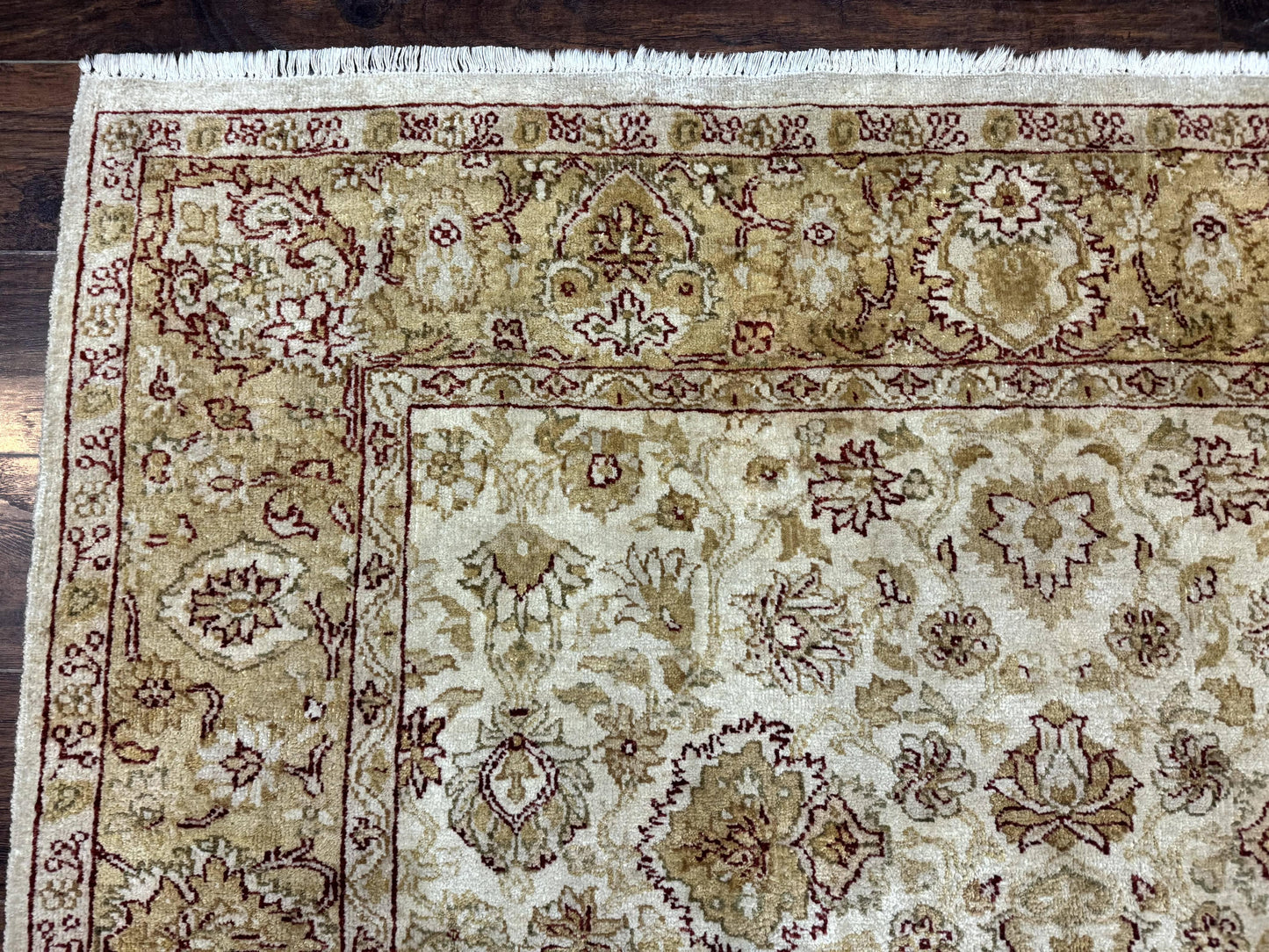 Turkish Oushak Rug 6x9, Vintage, Beige - Nuvé