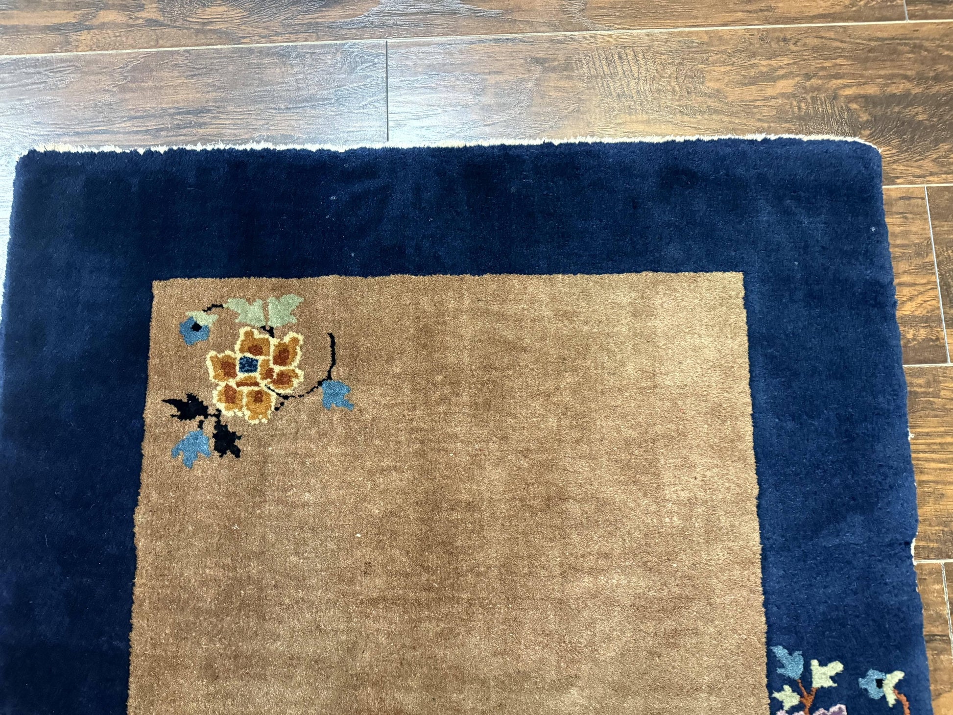 Chinese Rug 3x5, Antique Peking Art Deco Carpet, Simple Design - Nuvé