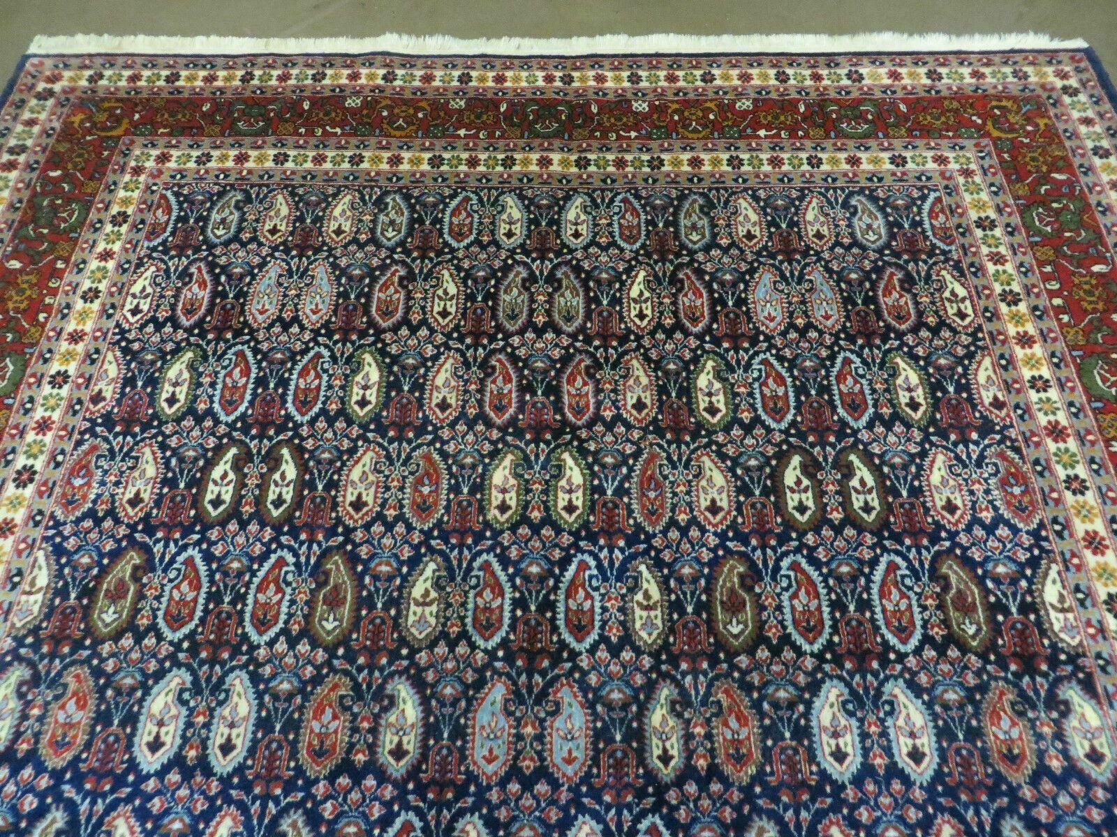 6' X 9' Vintage Fine Handmade India Paisley Rug Hand Knotted Carpet Organic Dye - Nuvé