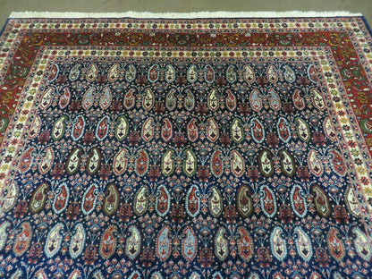 6' X 9' Vintage Fine Handmade India Paisley Rug Hand Knotted Carpet Organic Dye - Nuvé