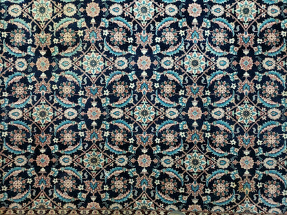 6' X 6' Gorgeous Handmade India Floral Oriental Wool Rug Square Blue Carpet Wow - Nuvé