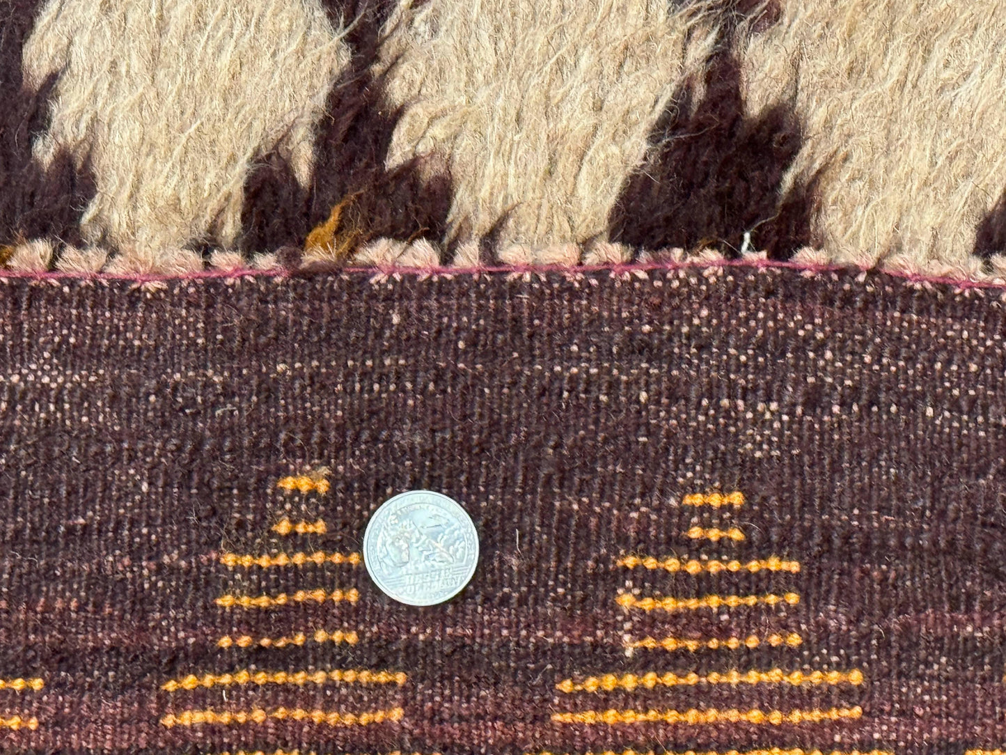 Shaggy Balouch Rug 3x4, Tribal Rug, Afghan Rug, Brown, Multicolor - Nuvé