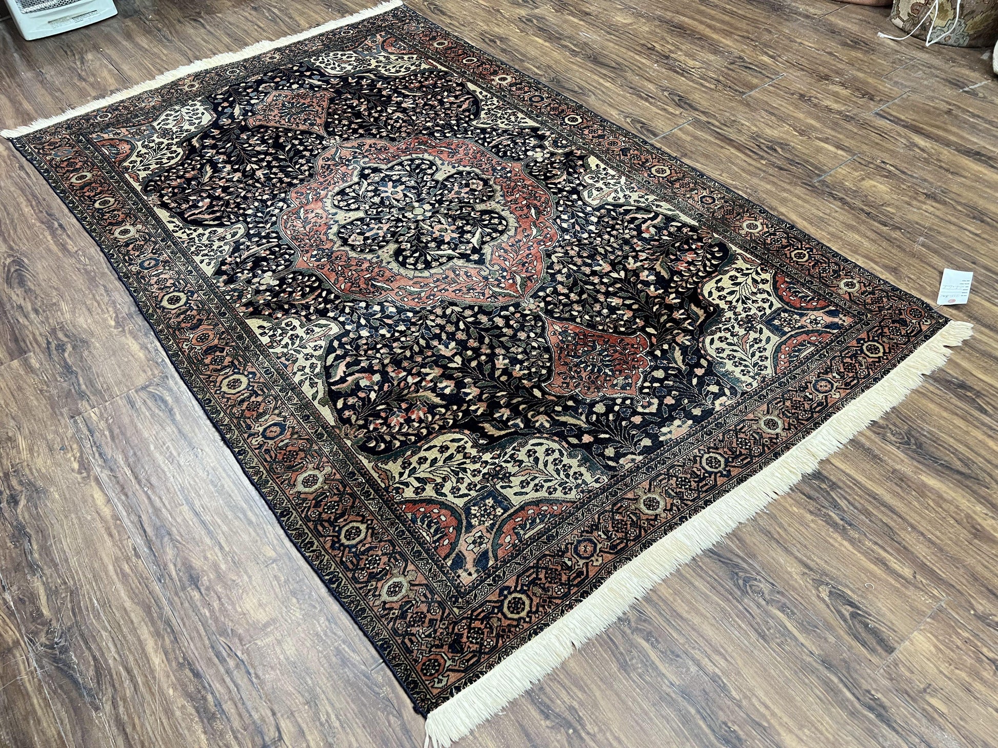Antique Persian Sarouk Farahan Rug 4x7, Collectible Persian Carpet - Nuvé