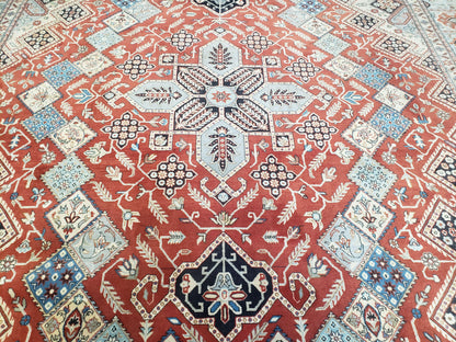 8 x11 Top Quality Veg Dye Turkish Carpet Decorative Handmade Geometric Area Rug - Nuvé