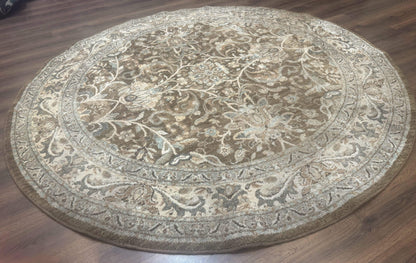 Round Karastan Rug 8x8 ft, Euphoria New Bridge Karastan Rug, Indo Mahal Design - Nuvé