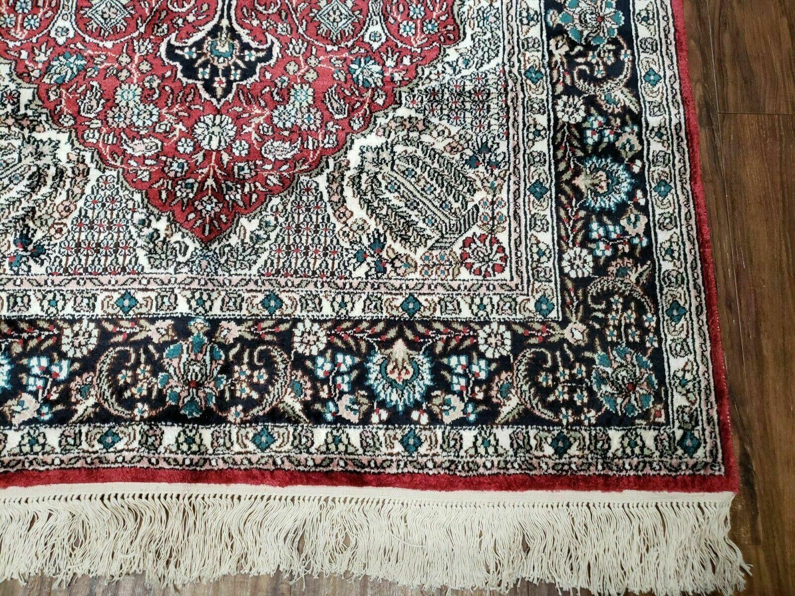 3' X 5' Vintage Fine Handmade India Oriental Kashmir Silk Rug 400 KPSI Wow - Nuvé