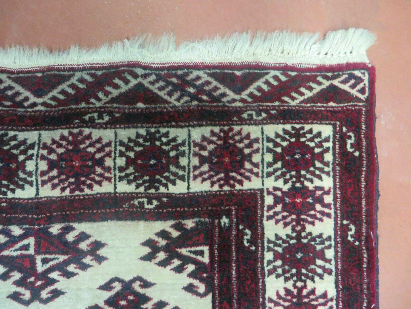 3' X 3' Vintage Handmade Turkoman Bokhara Yamud Wool Rug Nice - Nuvé