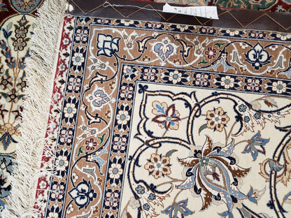 Persian Nain Rug 11x15 – Wool on Silk, Hand-Knotted, Signed Masterpiece - Nuvé