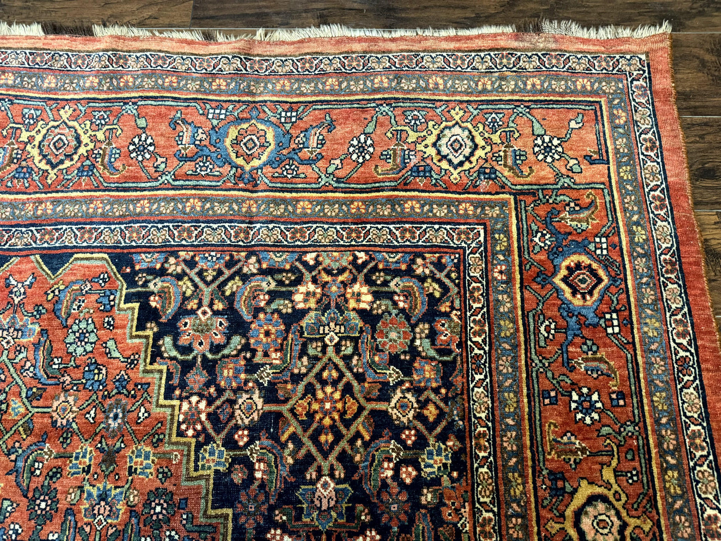 Antique Persian Bidjar Rug 8x12, Rare Persian Carpet - Nuvé