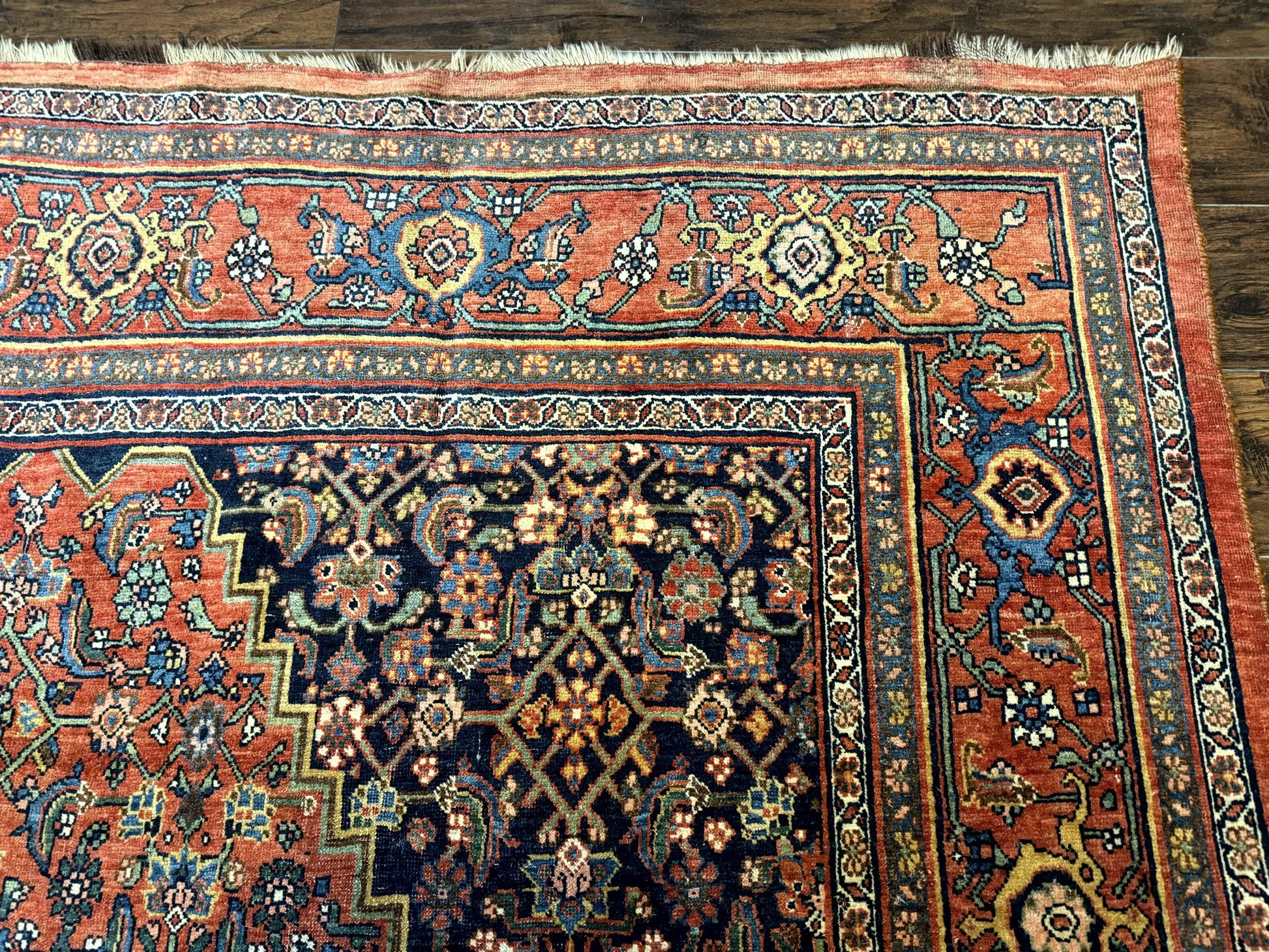 Antique Persian Bidjar Rug 8x12, Rare Persian Carpet - Nuvé