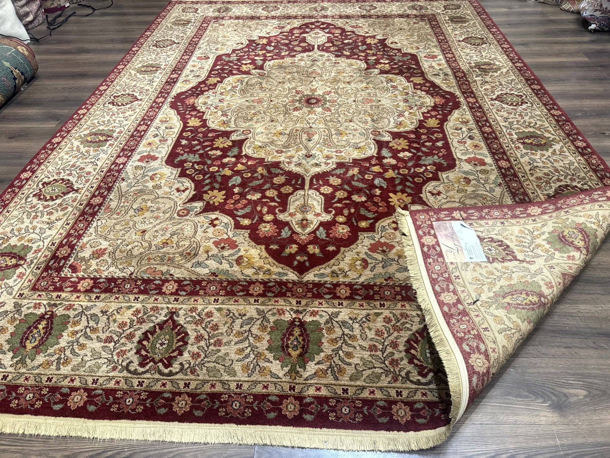Karastan Rug 8.8 x 12, Antique Legends Royal Tabriz, Wool Pile, Vintage, Rare Design - Nuvé