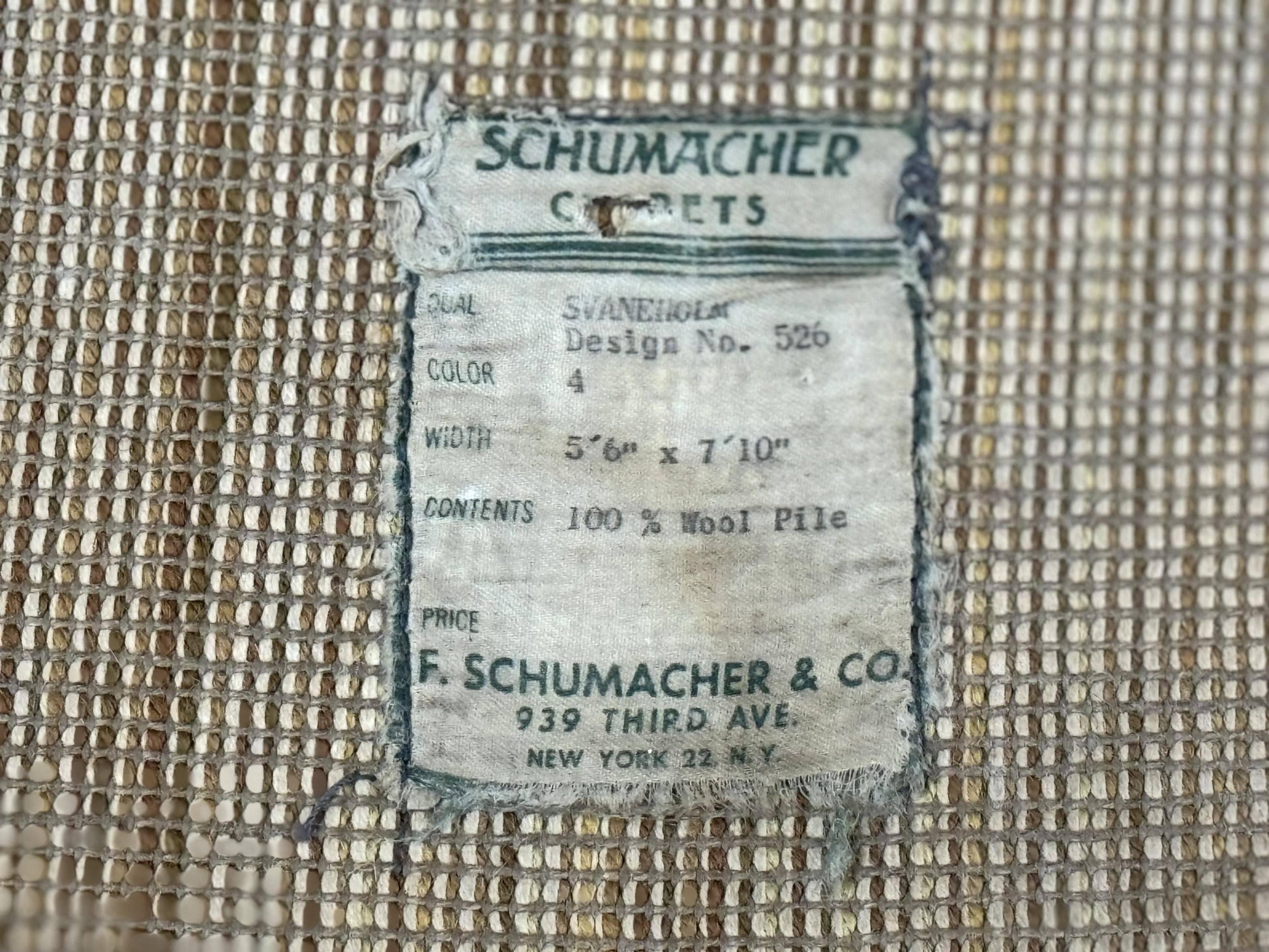 Vintage Rya Shag Rug 5.5 x 7.7 - Nuvé