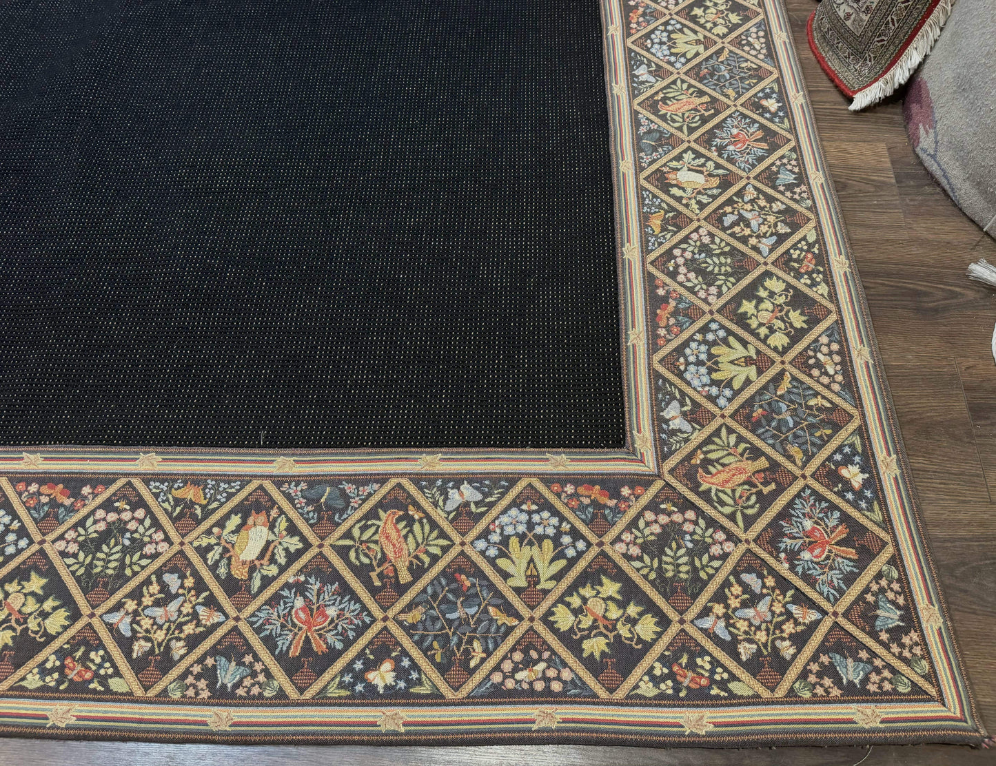 Palace Sized Stark Area Rug 12x19, Black Carpet - Nuvé