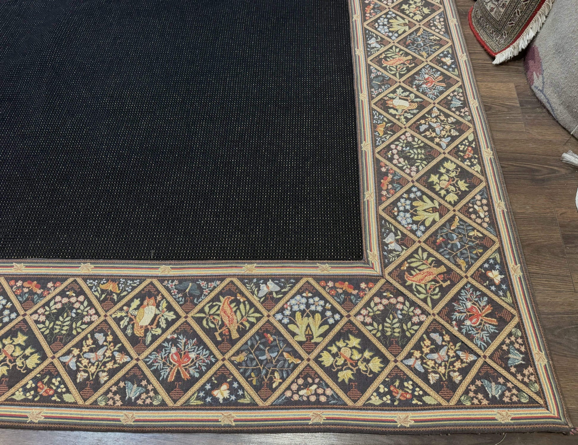 Palace Sized Stark Area Rug 12x19, Black Carpet - Nuvé