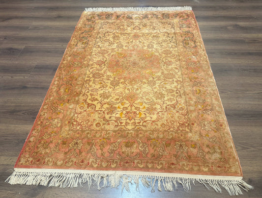 Persian Isfahan Rug 3x5 Fine 550 KPSI Kork Wool on Silk - Nuvé