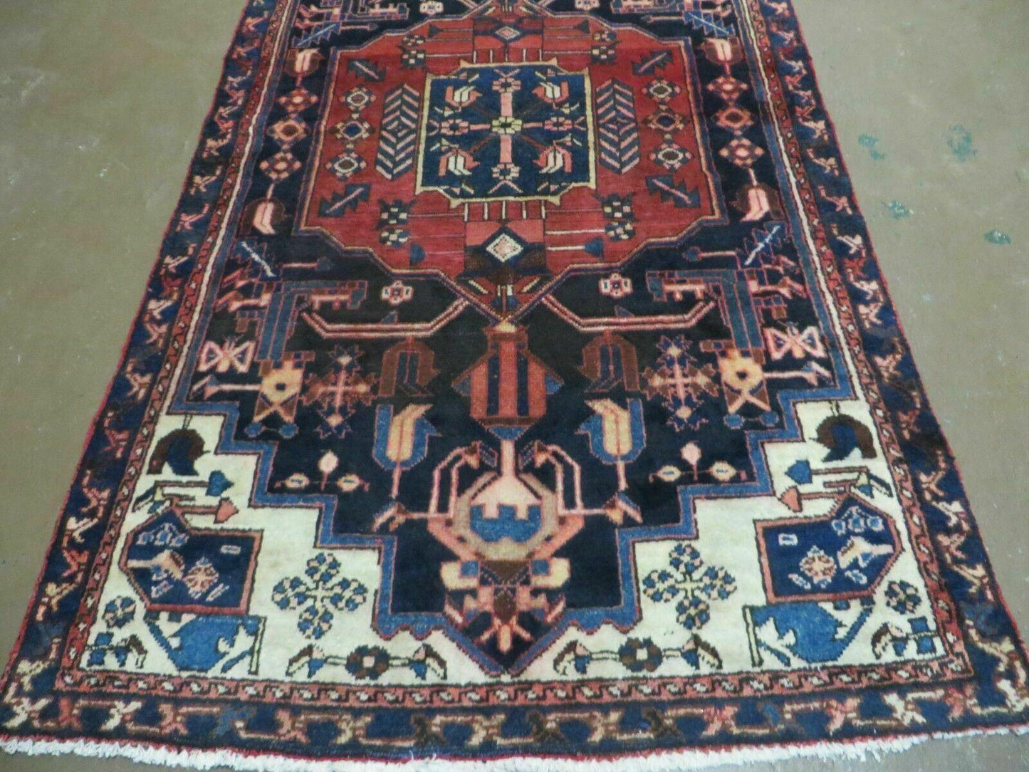 4' X 7' Antique 1920 Handmade Turkish Anatolian Wool Rug Veg Dye Nice - Nuvé