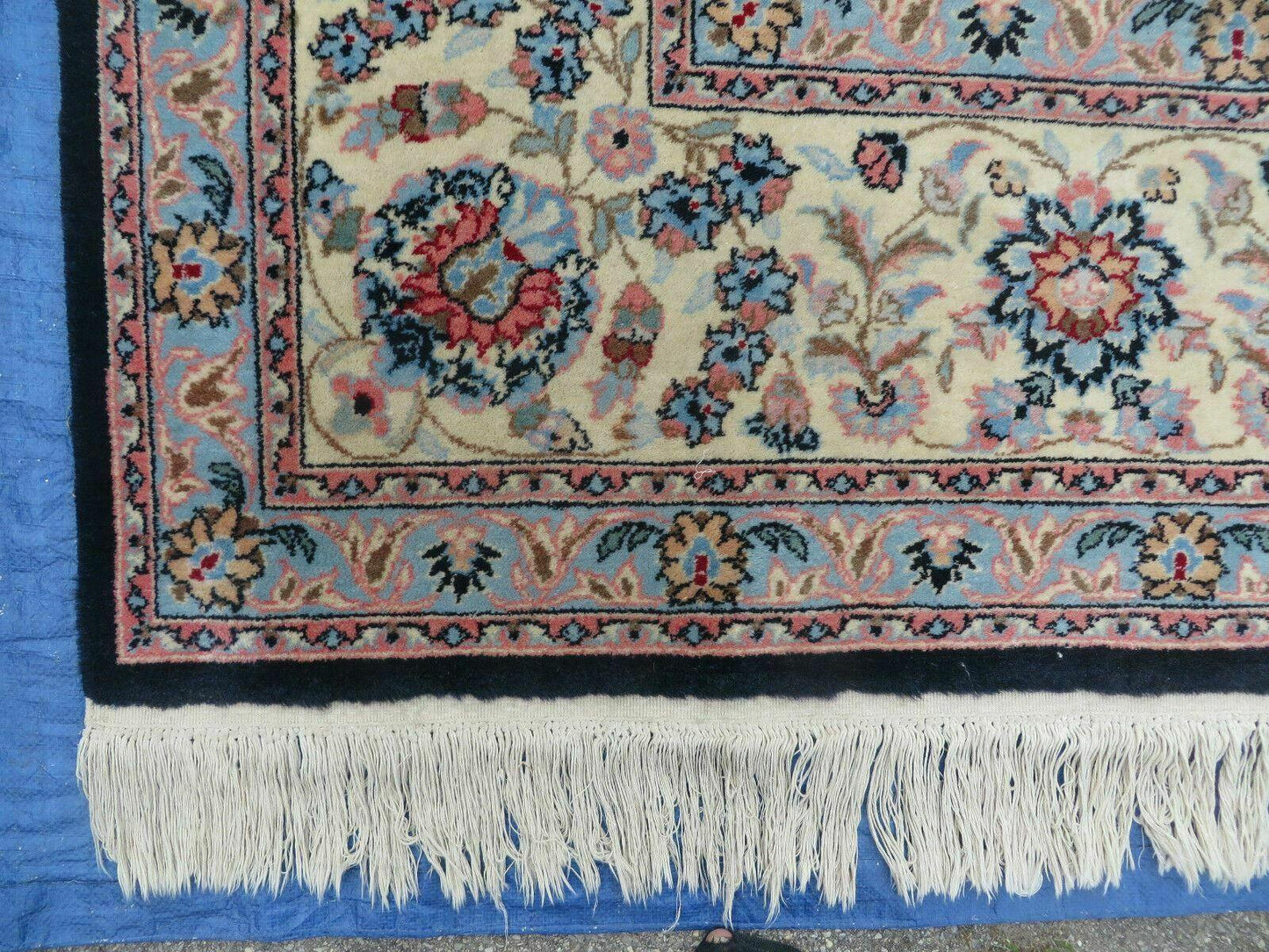 10' X 14' Vintage Handmade India Wool Hand Knotted Carpet Rug Organic Dyes Nice - Nuvé