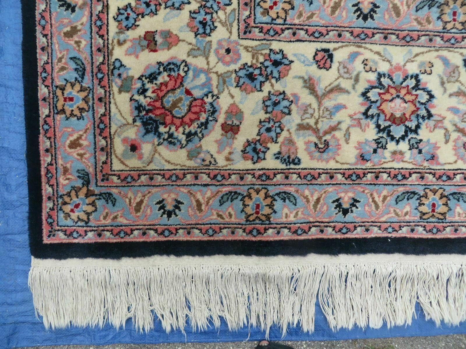 10' X 14' Vintage Handmade India Wool Hand Knotted Carpet Rug Organic Dyes Nice - Nuvé