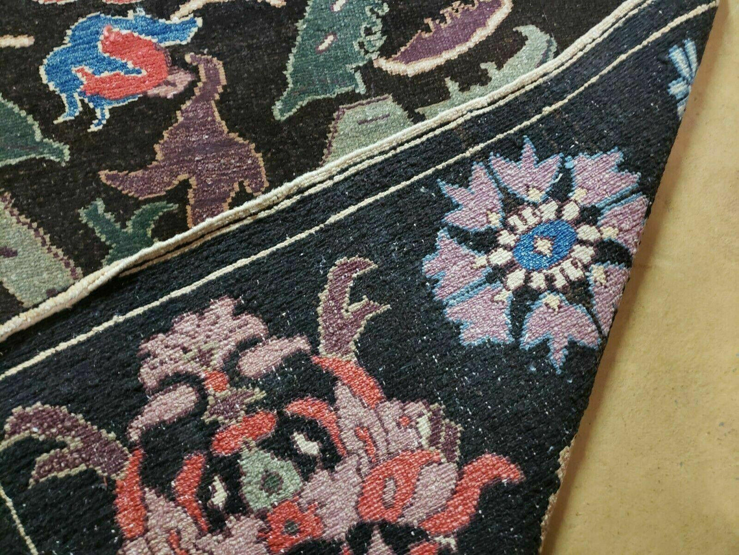 4' 5" X 16' 1" Antique Karabagh Caucasian Rug Handmade Wool Carpet Organic Dye - Nuvé