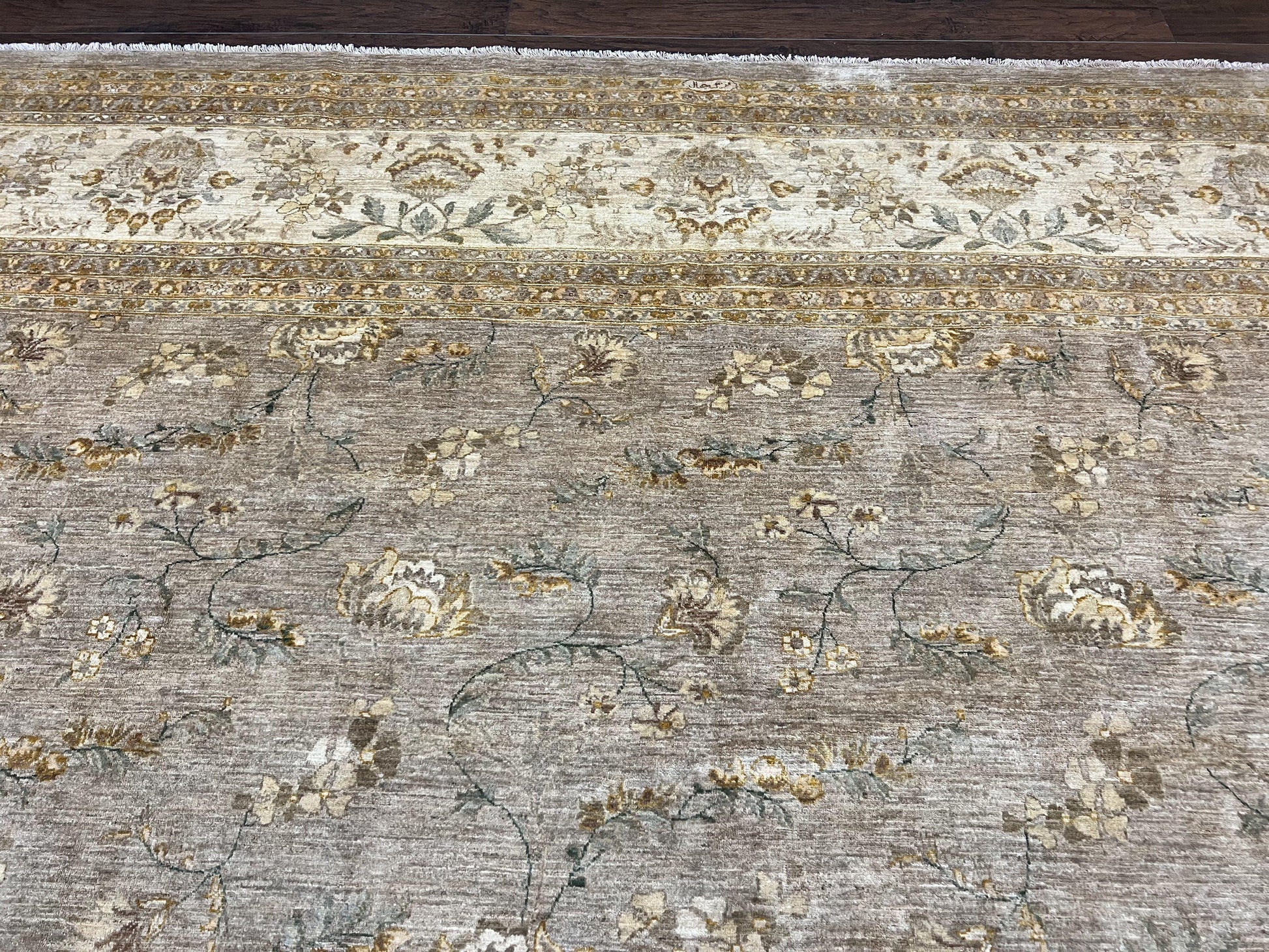 Pak Persian Rug 12x15, Wool Hand Knotted Oriental Floral Carpet, Signed by Master Weaver, 12x15 Large Palace Size Rug - Nuvé