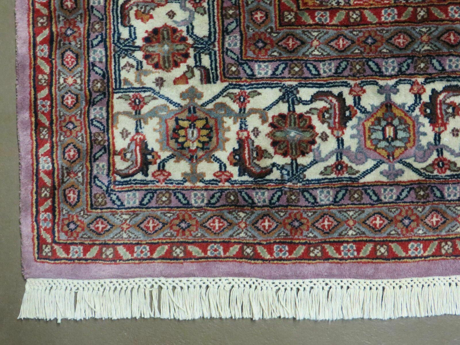 8' X 10' Vintage Fine Handmade India Wool Rug Hand Knotted Carpet Detailed Nice - Nuvé