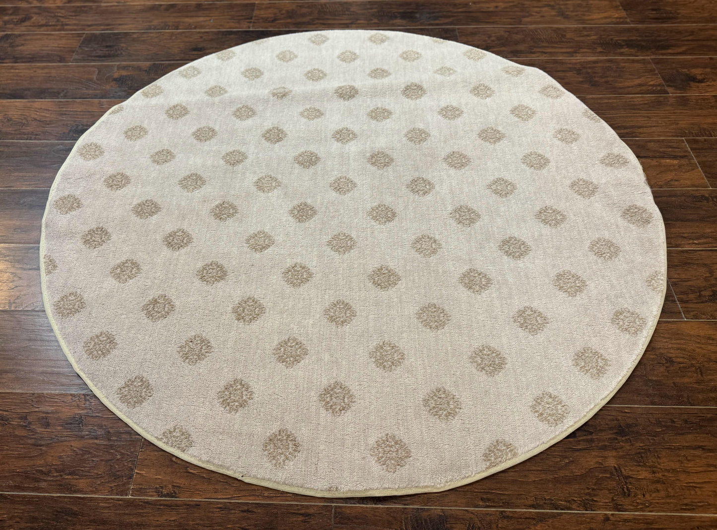 Round Power Loomed Rug 5x5, Contemporary Modern Round Carpet, 5ft Round - Nuvé