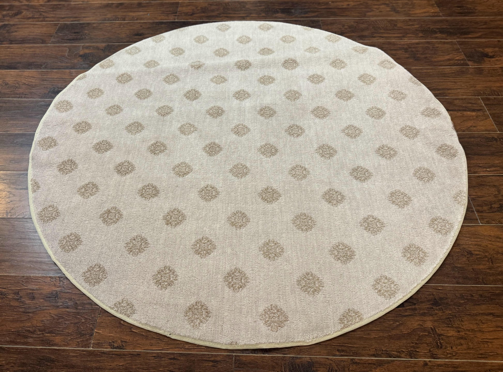 Round Power Loomed Rug 5x5, Contemporary Modern Round Carpet, 5ft Round - Nuvé