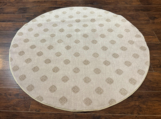 Round Power Loomed Rug 5x5, Contemporary Modern Round Carpet, 5ft Round - Nuvé
