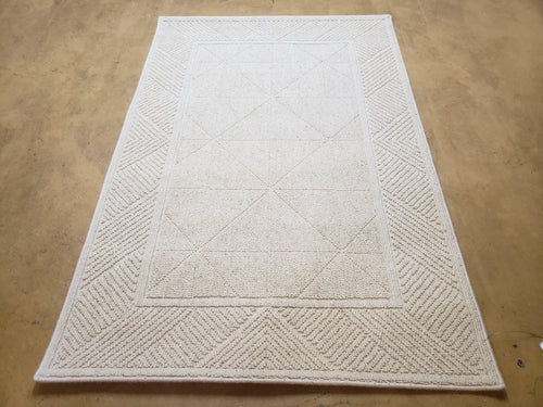3x5 Karastan Sisal Rug Collection, Design 379/80504, Sambava II, 3'6 x 5'3, Beige Karastan Rug with Label, Authentic Karastan, Entryway Rug - Nuvé