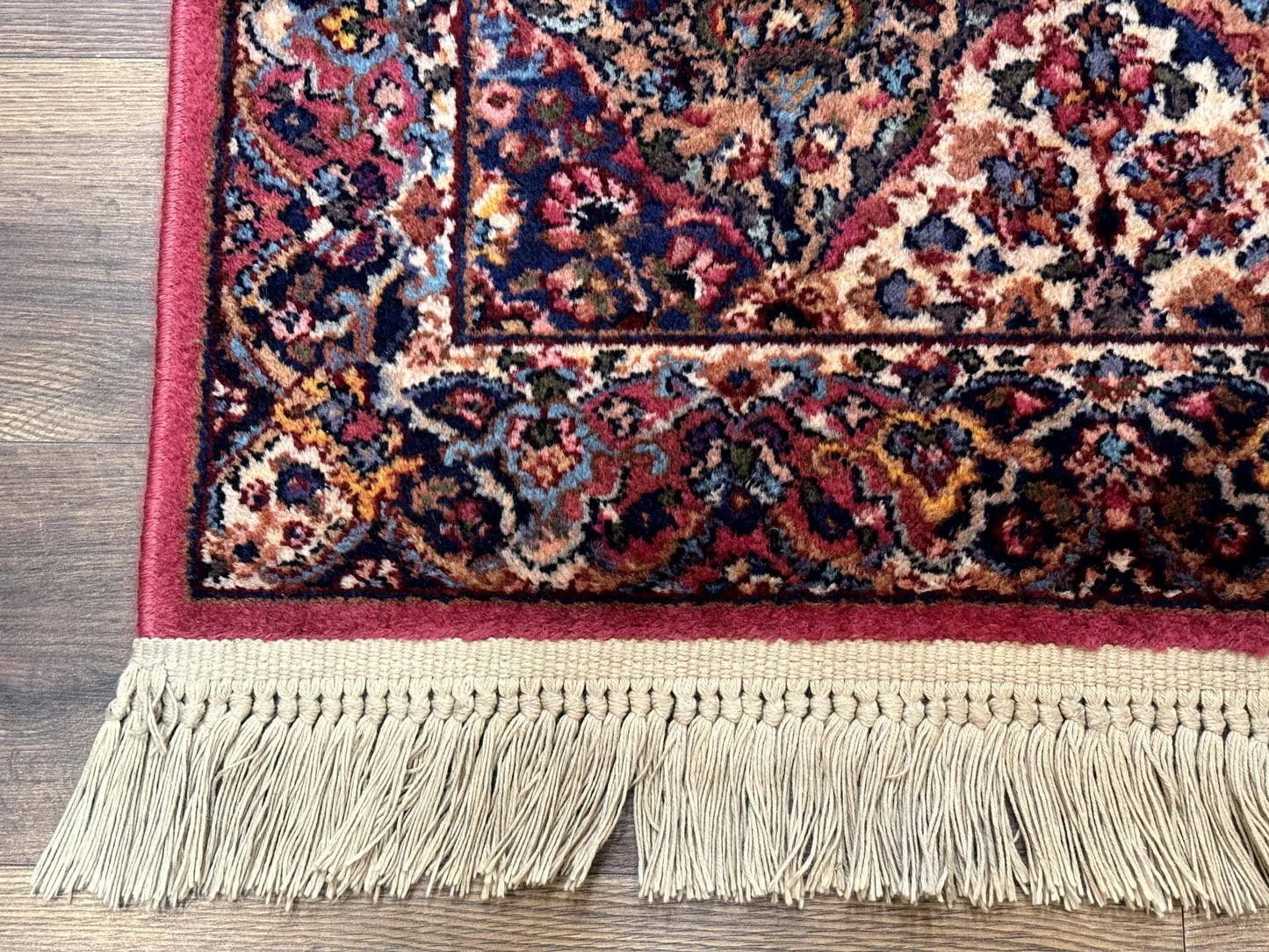 Karastan Rug 3x5 Multicolor Panel Kirman #717, Original 700 Series, Wool Pile, Discontinued - Nuvé