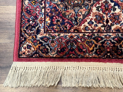 Karastan Rug 3x5 Multicolor Panel Kirman #717, Original 700 Series, Wool Pile, Discontinued - Nuvé