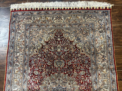 Sino Persian Silk Rug 3x5, Super Fine 440 KPSI, Floral Medallion, Handmade - Nuvé