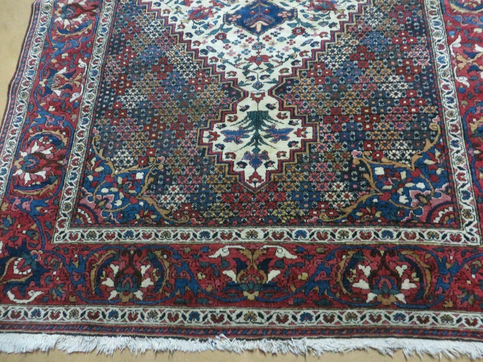 4' X 7' Vintage Handmade Turkish Floral Orient Medallion Wool Veg Dye Rug Nice - Nuvé