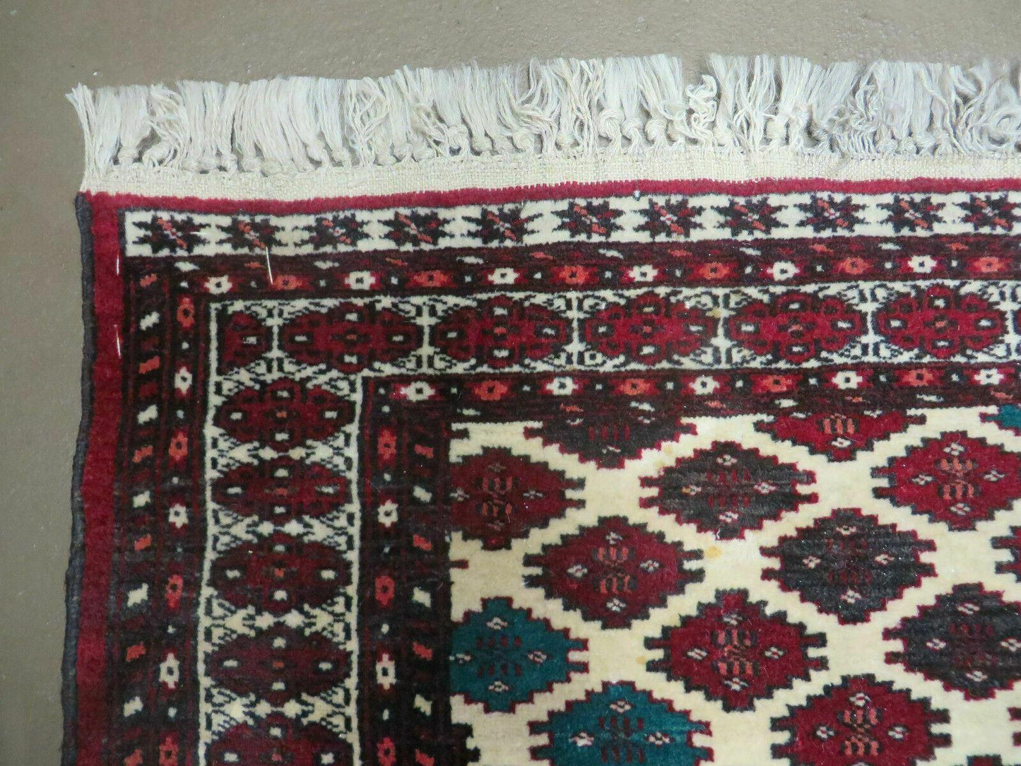 3' X 4' Vintage Handmade Pakistan Bokhara Turkoman Balouch Wool Rug Mat Nice - Nuvé