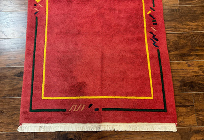Indo Persian Gabbeh Rug 3x5, Red - Nuvé