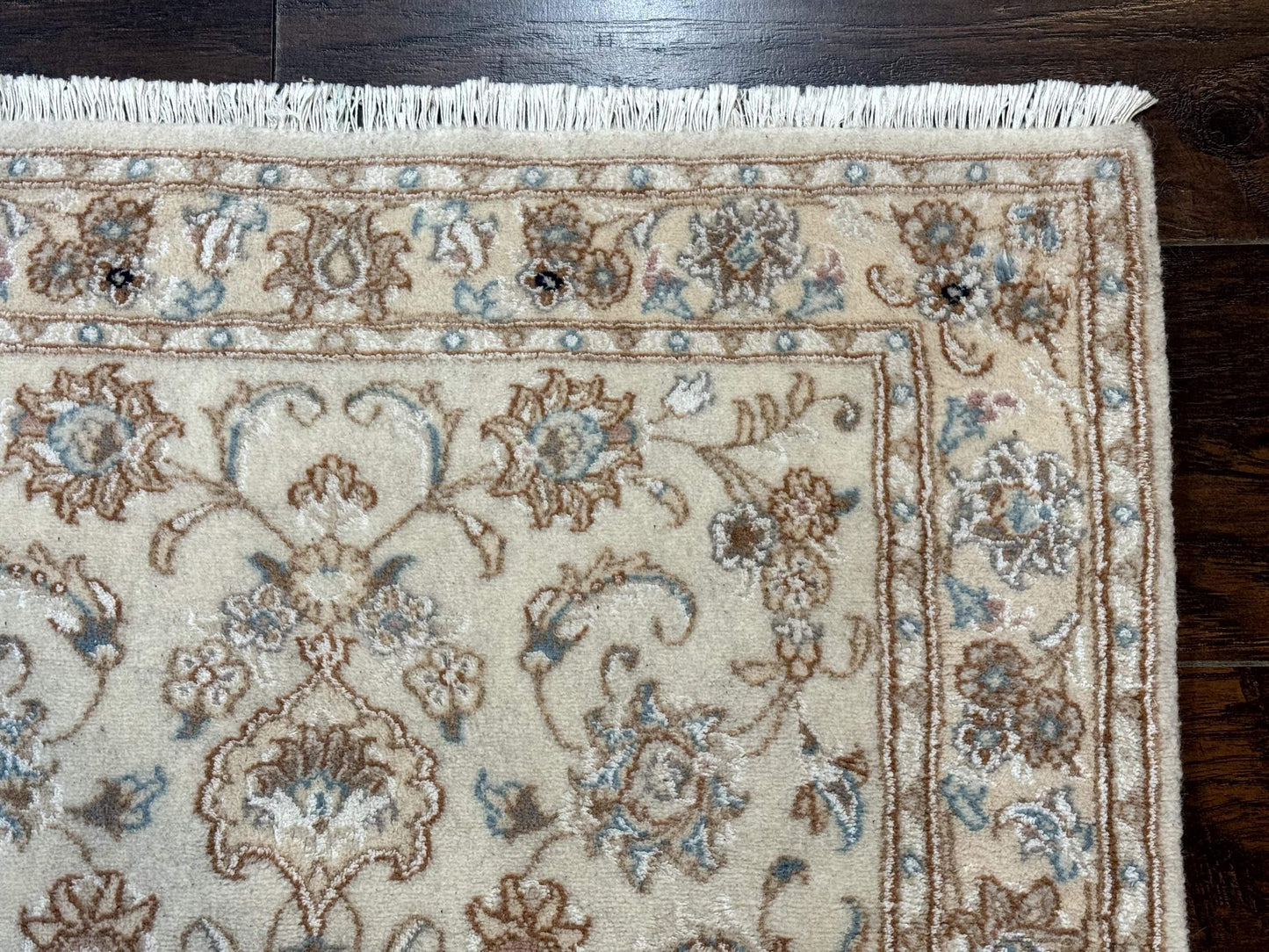 Small Persian Tabriz Rug 2.6 x 3.8, Vintage, Wool and Silk Highlights, Fine 225 KPSI - Nuvé