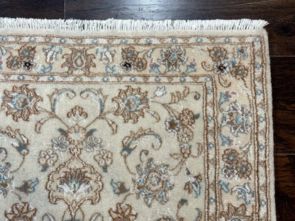 Small Persian Tabriz Rug 2.6 x 3.8, Vintage, Wool and Silk Highlights, Fine 225 KPSI - Nuvé