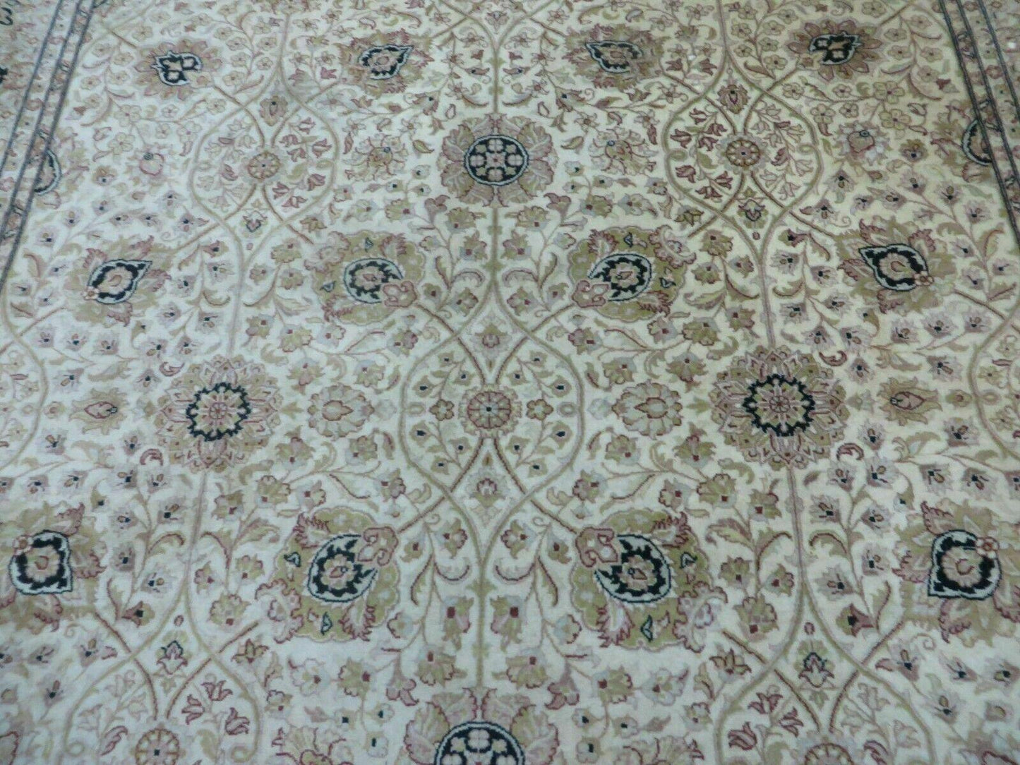 6' X 9' Vintage Fine Handmade Pakistan Oriental Floral Wool Rug Carpet Nice - Nuvé