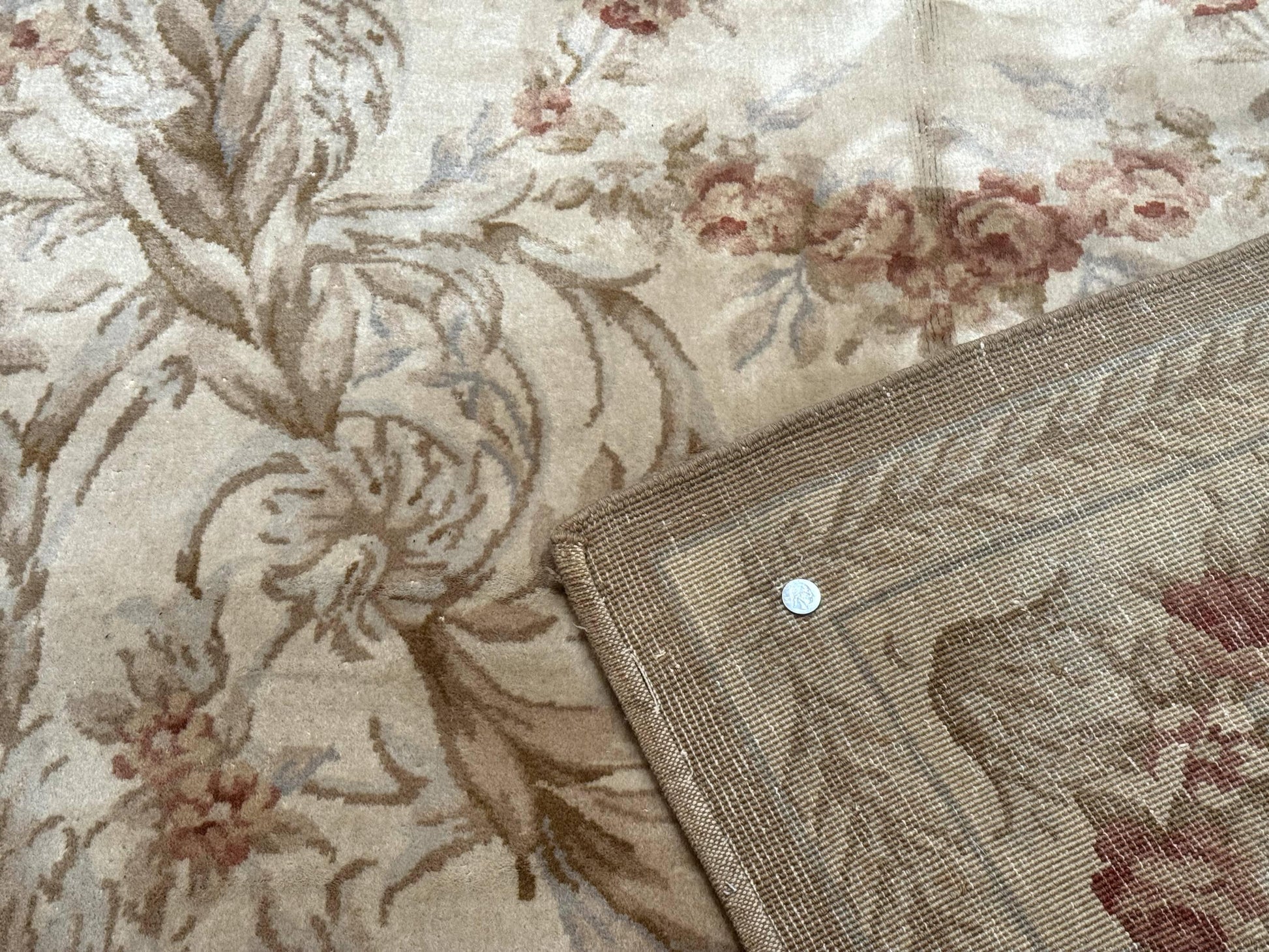 Chinese Aubusson Wool Rug 10x14, European Design, Thick Wool Pile - Nuvé