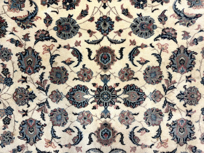 Karastan Rug 8.8 x 12, Ivory Rose Kashan #768, Wool Pile Karastan Carpet, Original 700 Series, Rare, Discontinued, Vintage - Nuvé