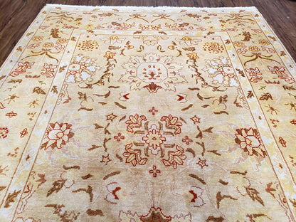 Vintage Turkish Oushak Area Rug 6x9, Wool Hand-Knotted - Nuvé