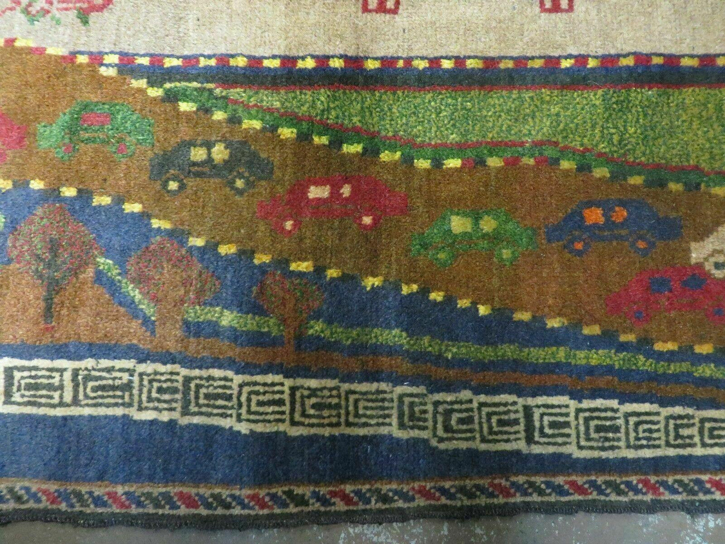 3' X 5' New Vintage Handmade Afghan Balouch Tribal Wool Pictorial Rug # 303 - Nuvé