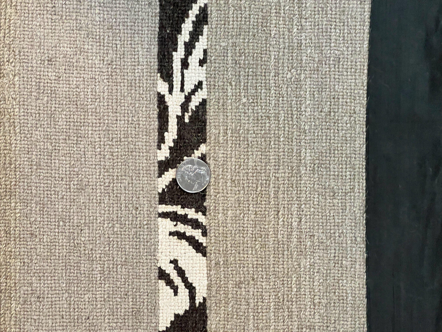 Modern Tibetan Nepali Rug 8x12, Stripe Pattern, Wool with Silk Highlights, Handmade, Beige Tan Brown - Nuvé